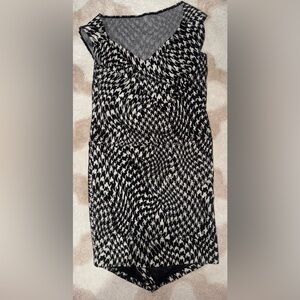 Tracy Reese Black and White Houndstooth Dress